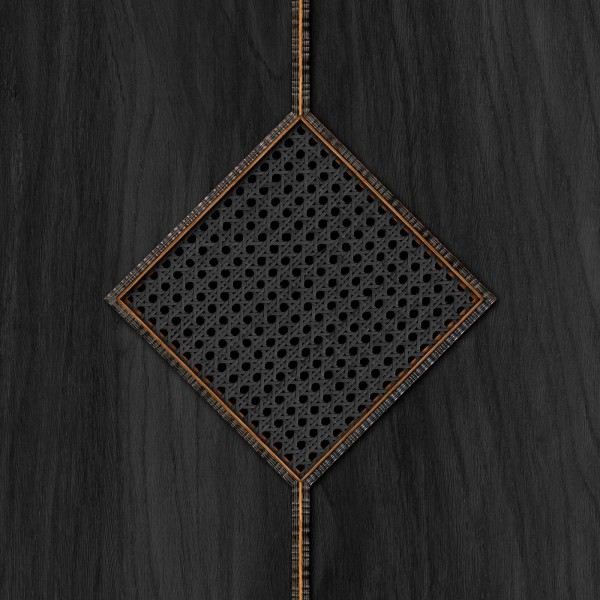 NLXL | European wallpaper | MRV-19 Black Diamond Cane Webbing